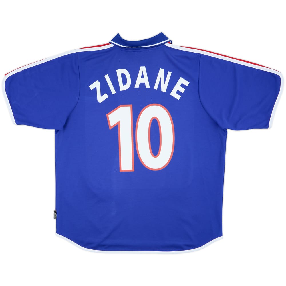 2000-02 France Home Shirt Zidane #10 - 8/10 - (XL)