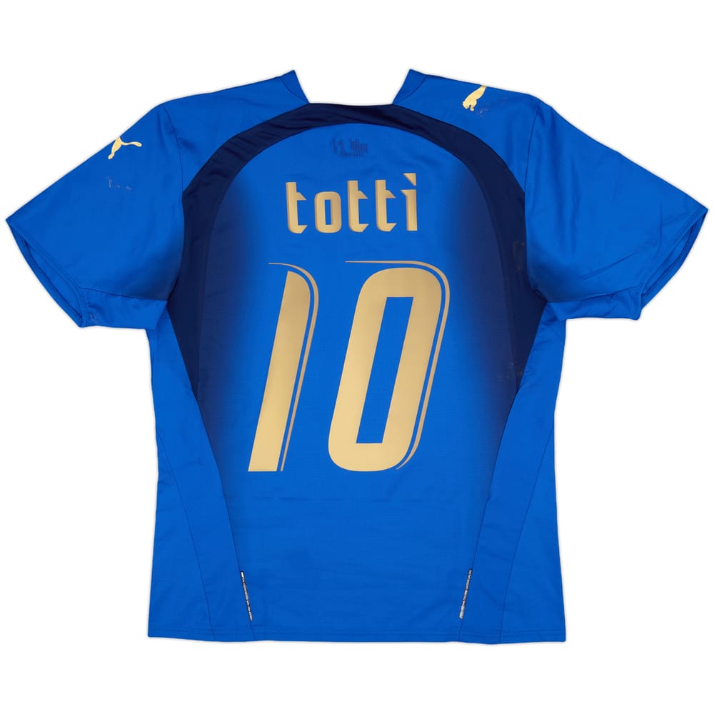 2006 Italy Home Shirt Totti #10 - 7/10 - (M)