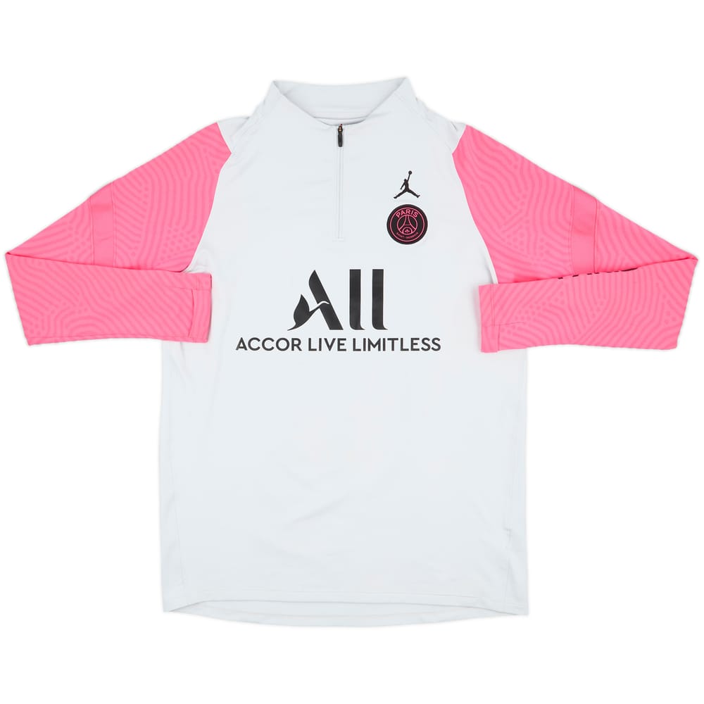 2020-21 Paris Saint-Germain x Air Jordan 1/4 Zip Training Top - 8/10 - (L)