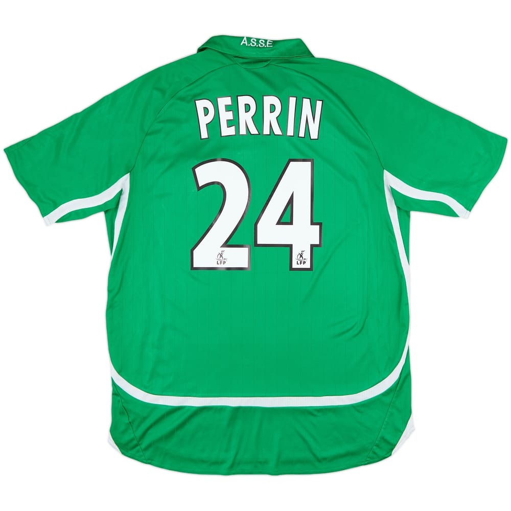 2006-07 Saint Etienne Home Shirt Perrin #24 - 8/10 - (L)