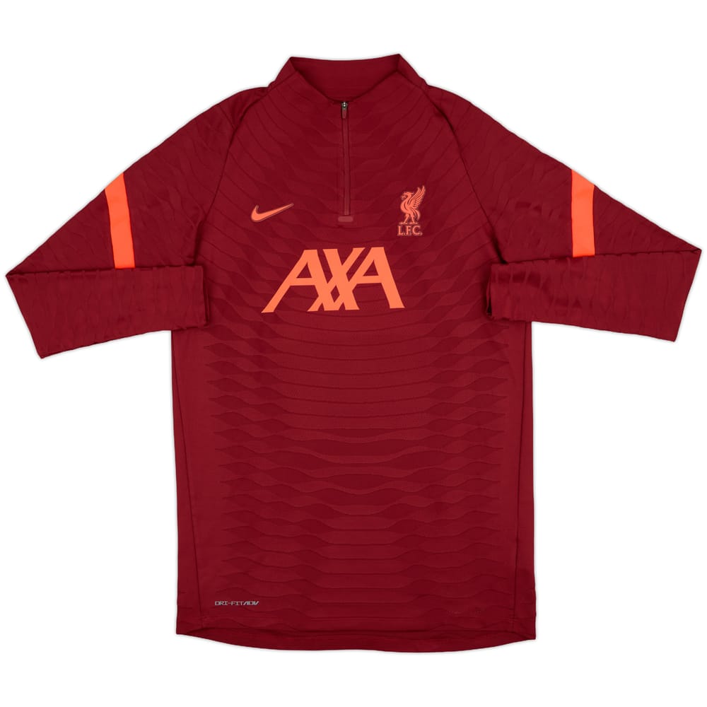 2021-22 Liverpool Nike 1/4 Zip Drill Top - 8/10 - (L)