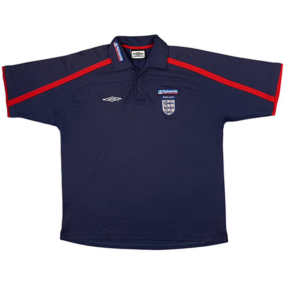 2002-03 England Umbro Polo Shirt - 8/10 - (XL)