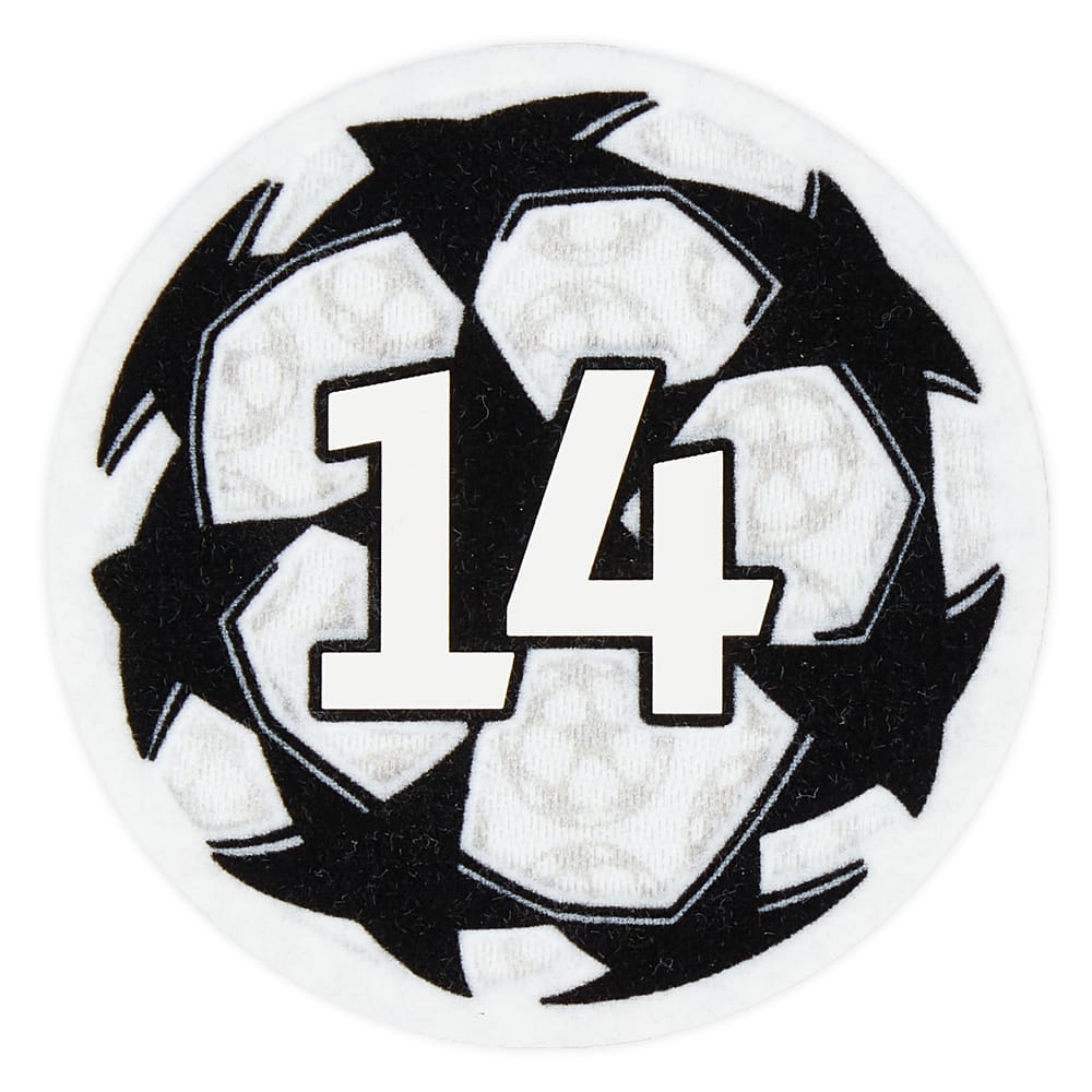 2023-24 UEFA Champions League 14 Times Winners Player Issue Badge of Honour Patch