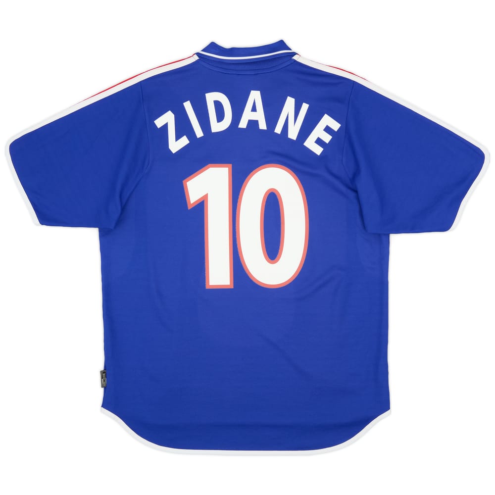 2000-02 France Home Shirt Zidane #10 - 9/10 - (L)