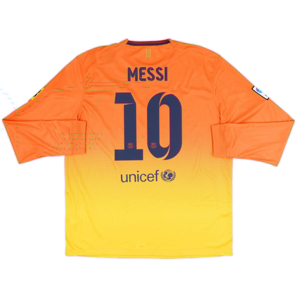2012-13 Barcelona Away L/S Shirt Messi #10 (XL)