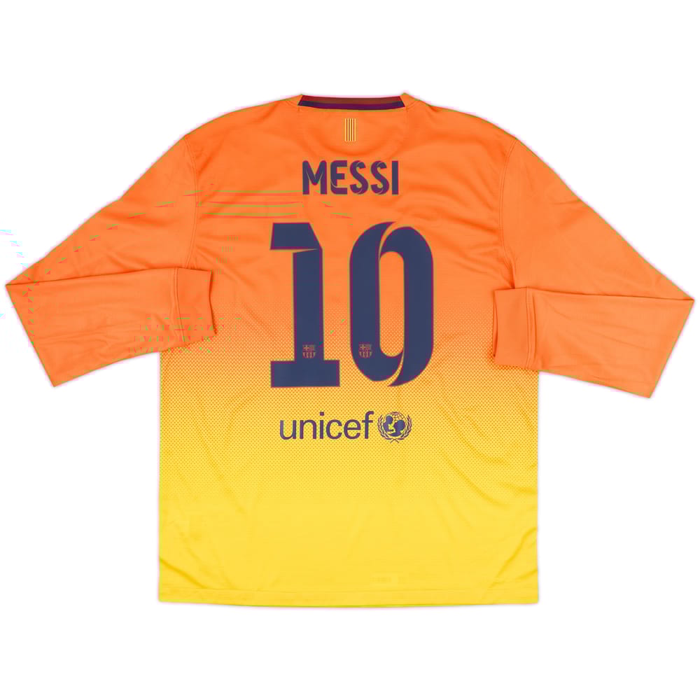 2012-13 Barcelona Away L/S Shirt Messi #10 (L)