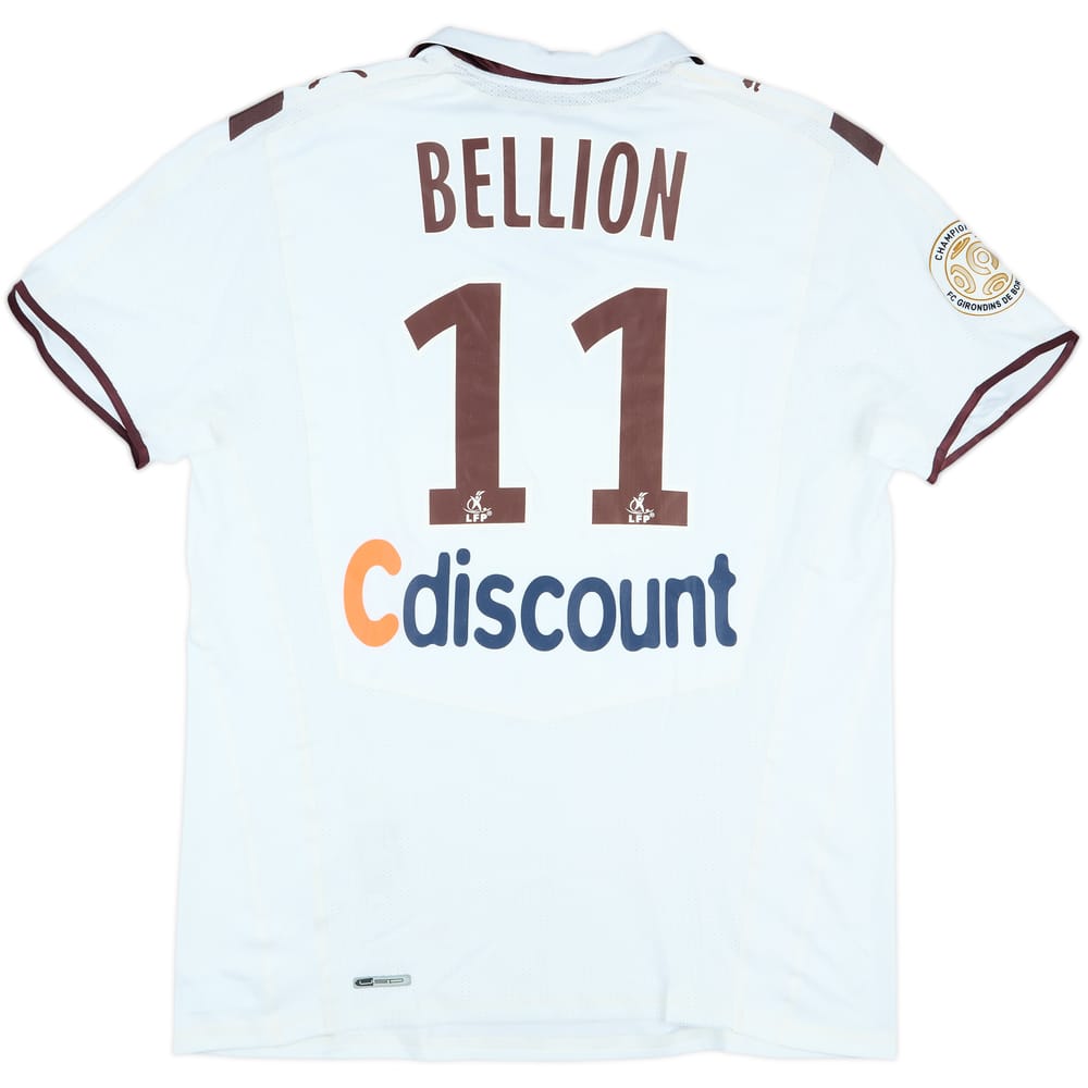 2009-10 Bordeaux Match Issue Away Shirt Bellion #11