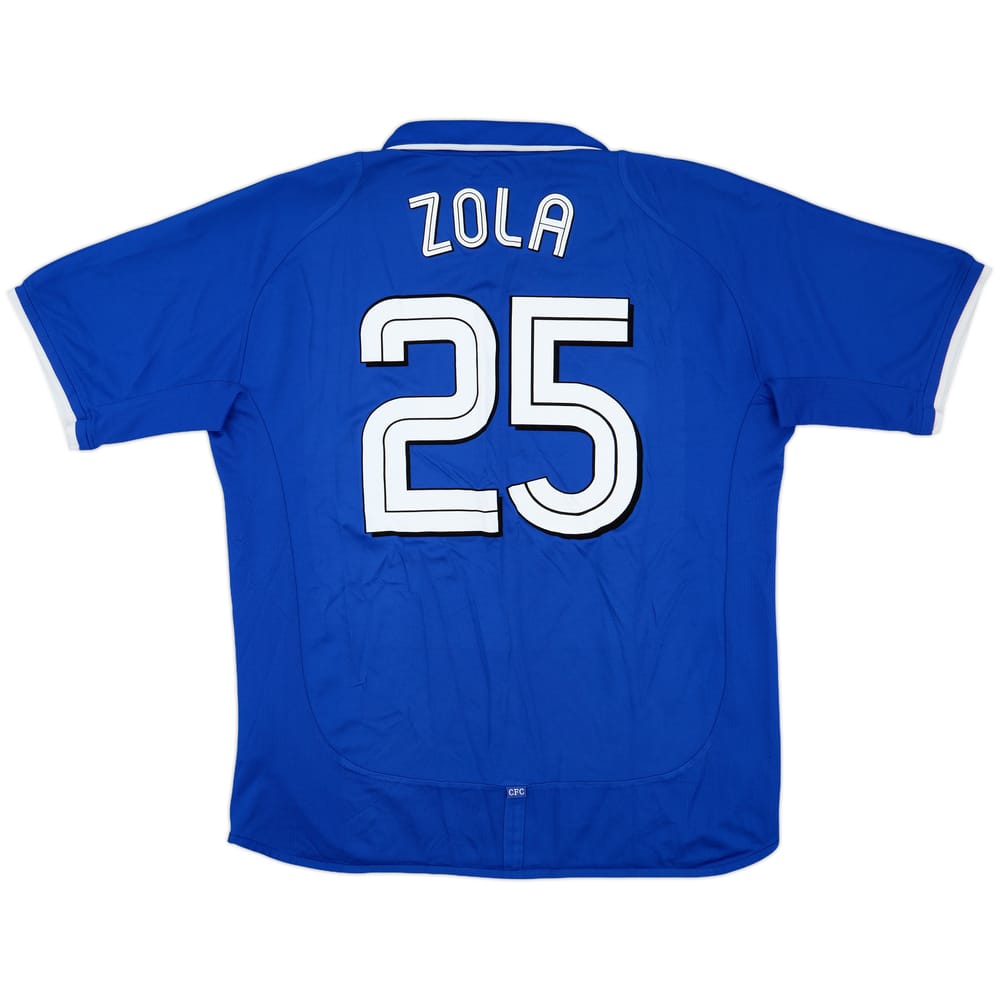 2001-03 Chelsea Home Shirt Zola #25 - 8/10 - (XL)