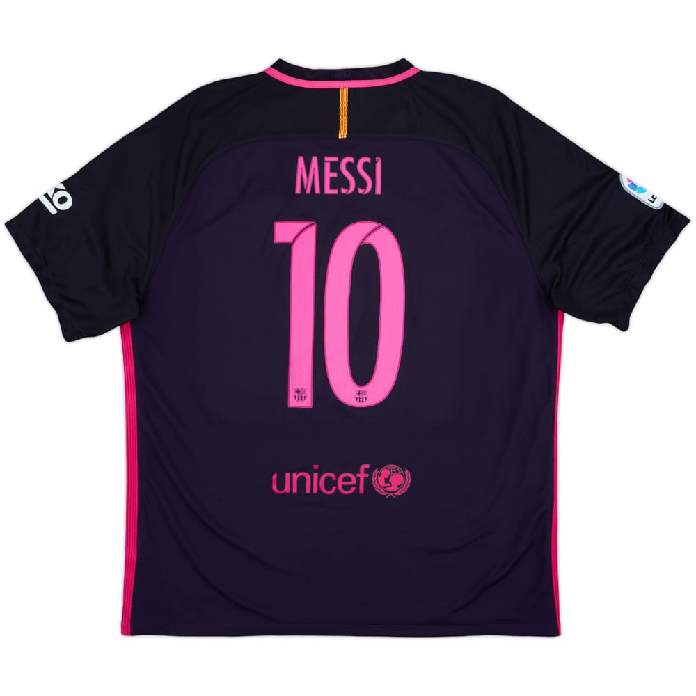 2016-17 Barcelona Away Shirt Messi #10 - 9/10 - (XXL)