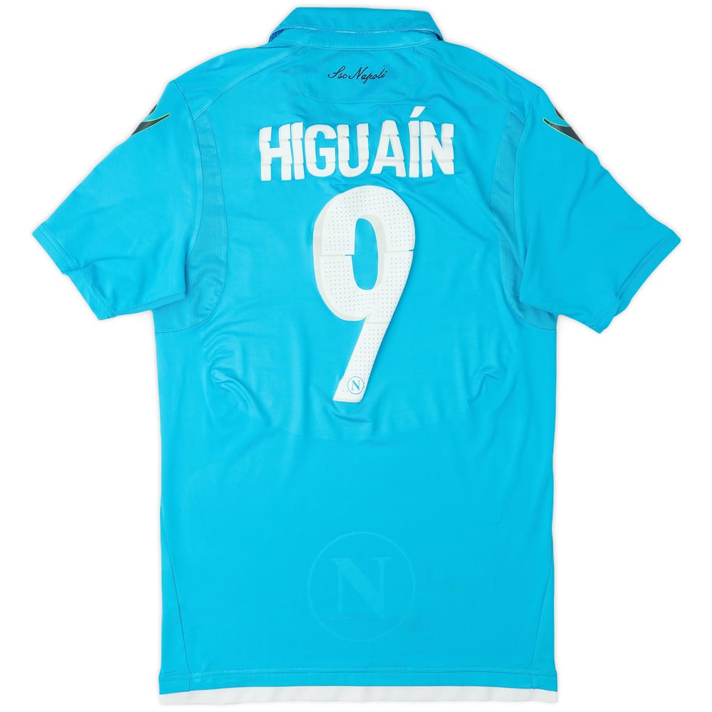 2014-15 Napoli Home Shirt Higuain #9 - 7/10 - (L)