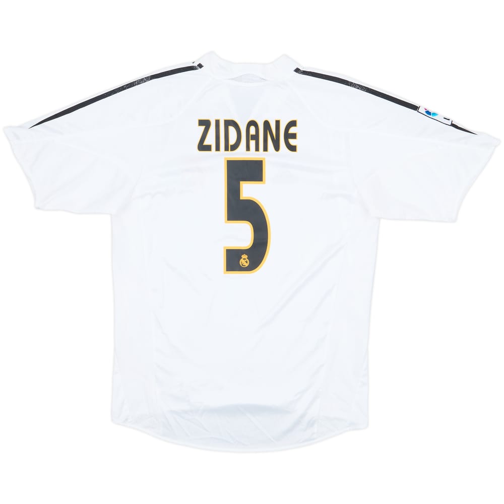 2004-05 Real Madrid Home Shirt Zidane #5 - 6/10 - (M)