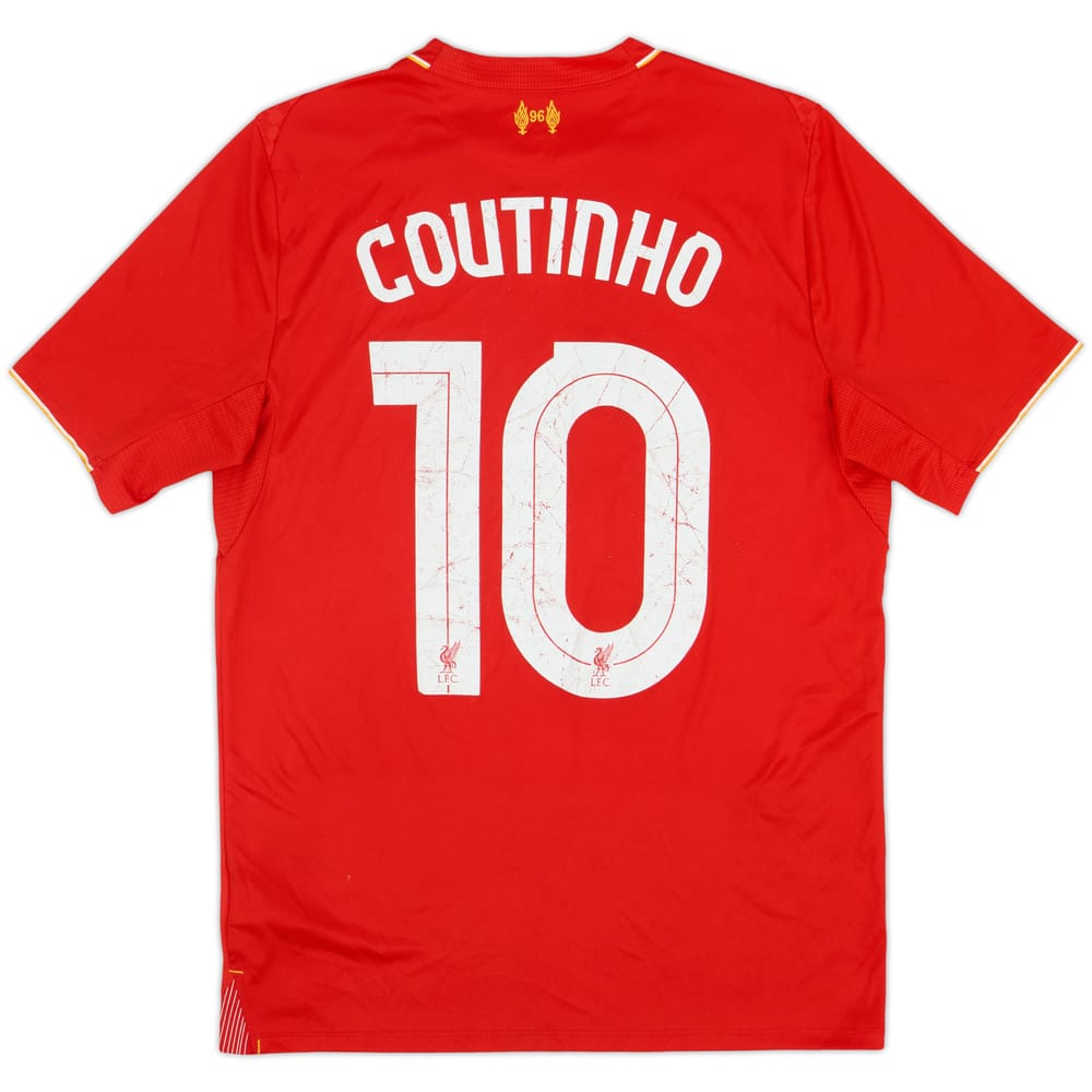 2015-16 Liverpool Home Shirt Coutinho #10 - 5/10 - (S)