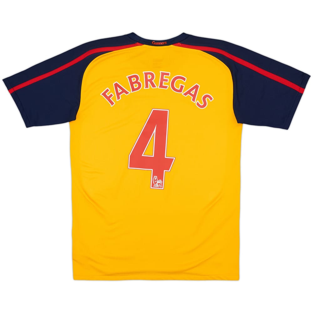 2008-09 Arsenal Away Shirt Fabregas #4 - 8/10 - (XL.Boys)