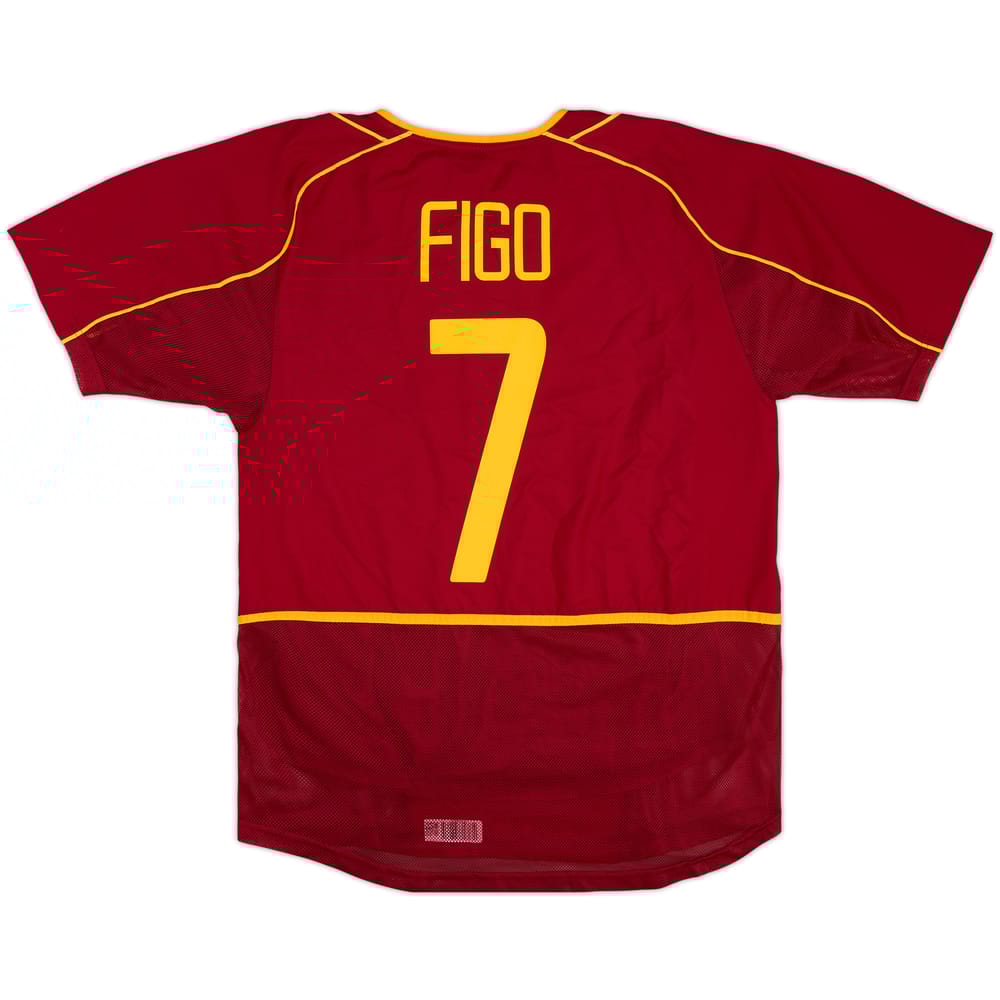 2002-04 Portugal Player Issue Home Shirt Figo #7 - 8/10 - (M)