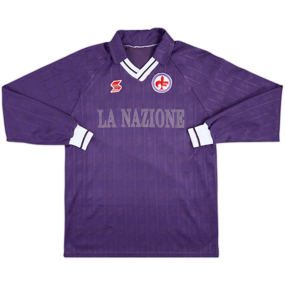 Camiseta L/S de local de la Fiorentina 1990-91 - 4/10 - (M/L)