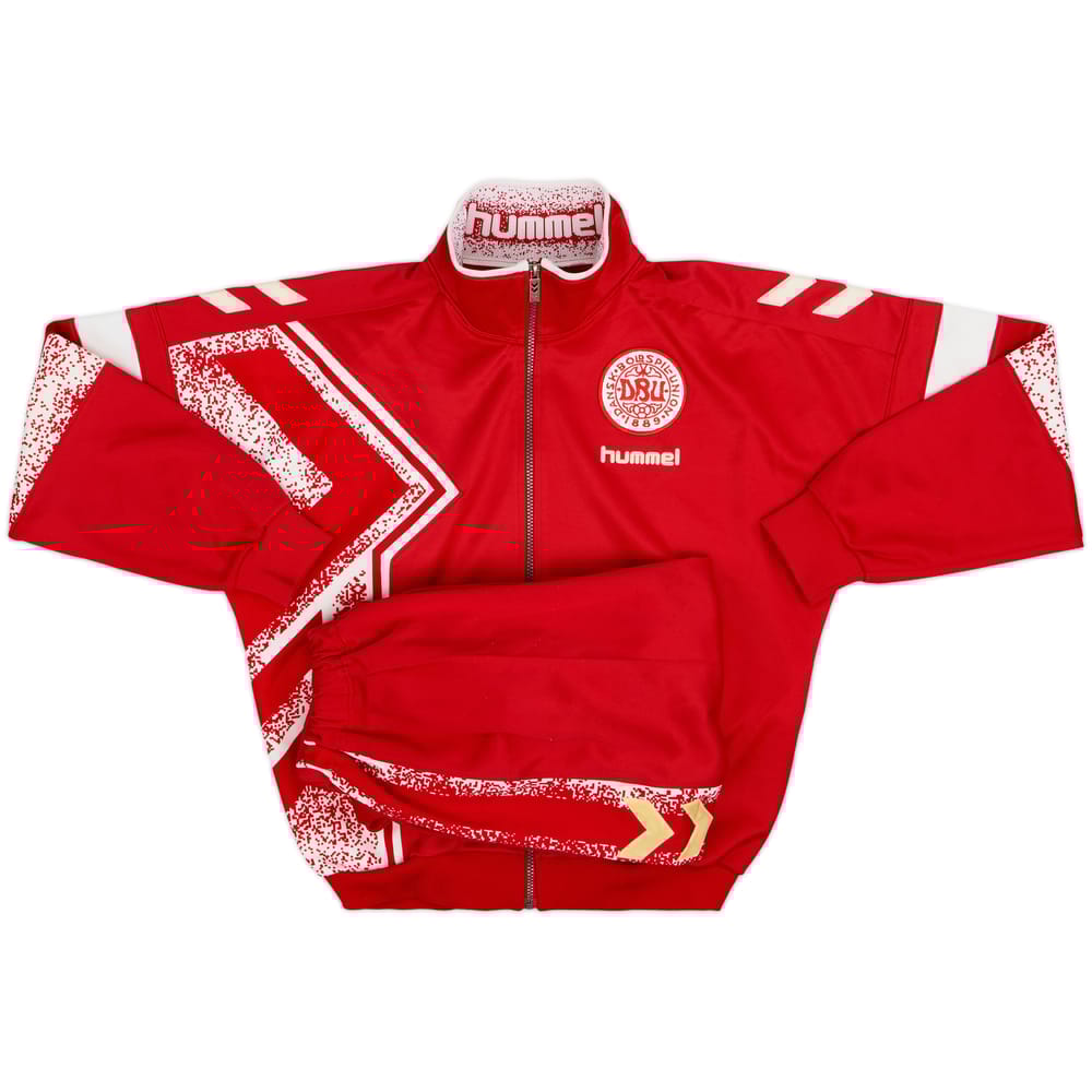 1995-96 Denmark Hummel Tracksuit - 8/10 - (L)