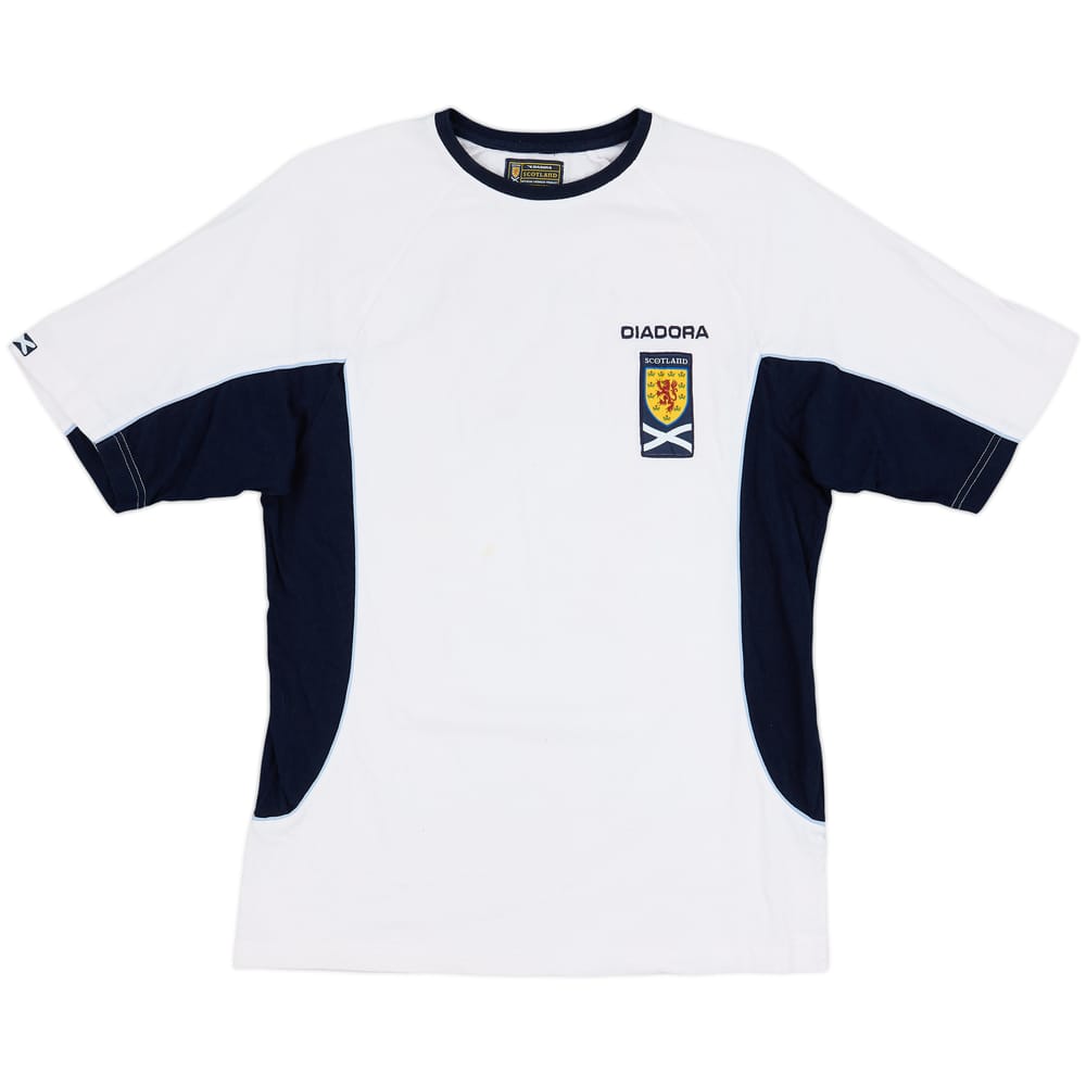 2003-04 Scotland Diadora Cotton Tee - 6/10 - (S)