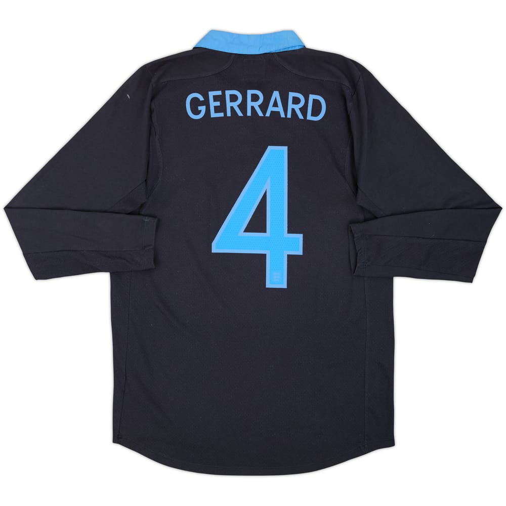 2011-12 England Away L/S Shirt Gerrard #4 - 9/10 - (M)