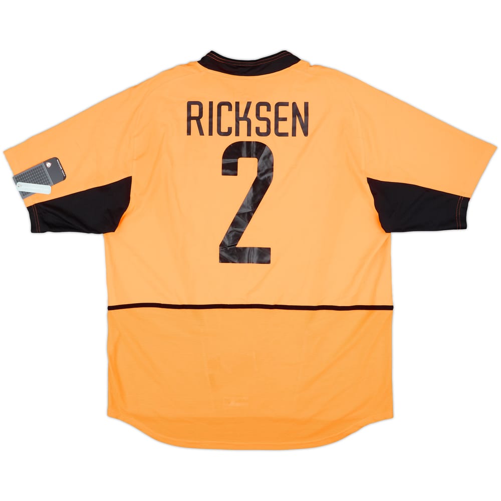 2002-04 Netherlands Home Shirt Ricksen #2 (XXL)