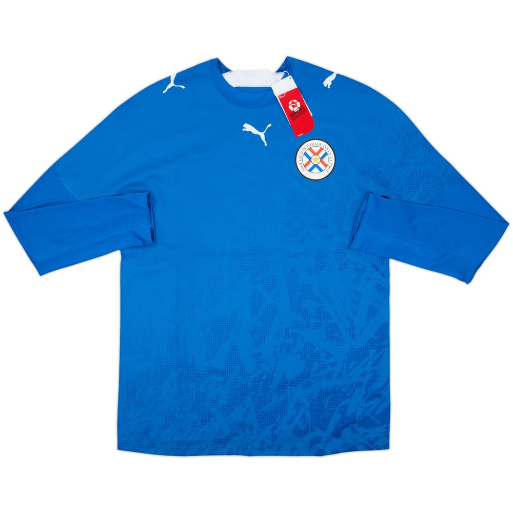 Camiseta de visitante de manga larga versión jugador de Paraguay 2006-07 (L)