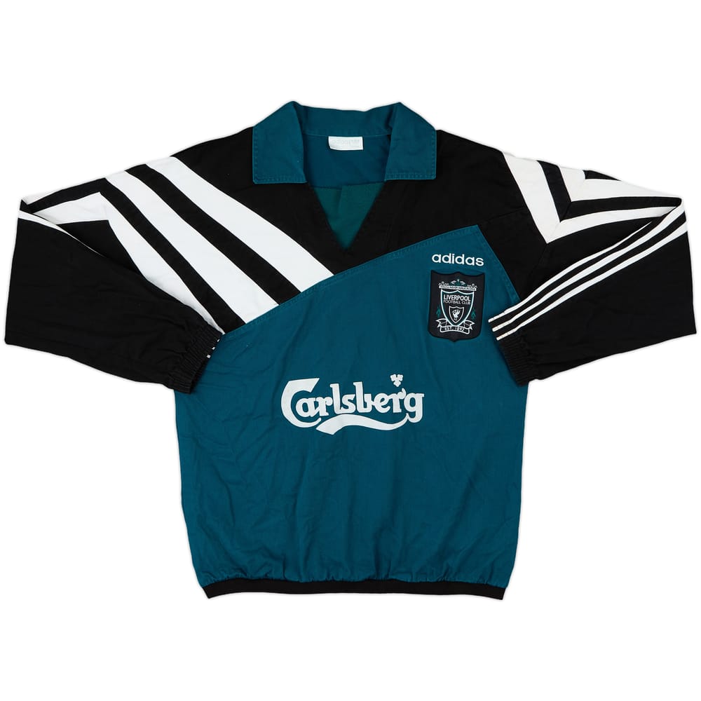 1995-96 Liverpool adidas Drill Top - 8/10 - (L)