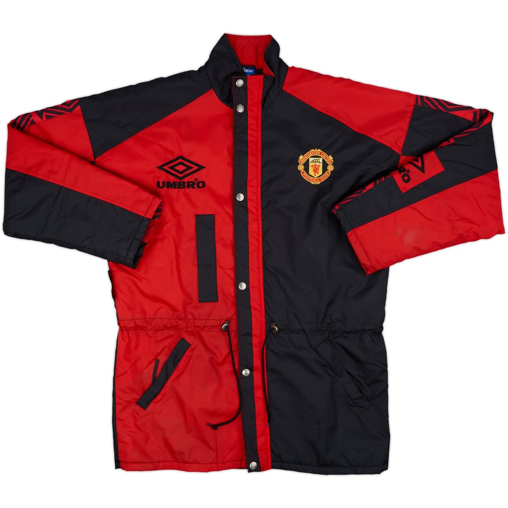 1995-97 Manchester United Umbro Padded Bench Coat - 8/10 - (M)