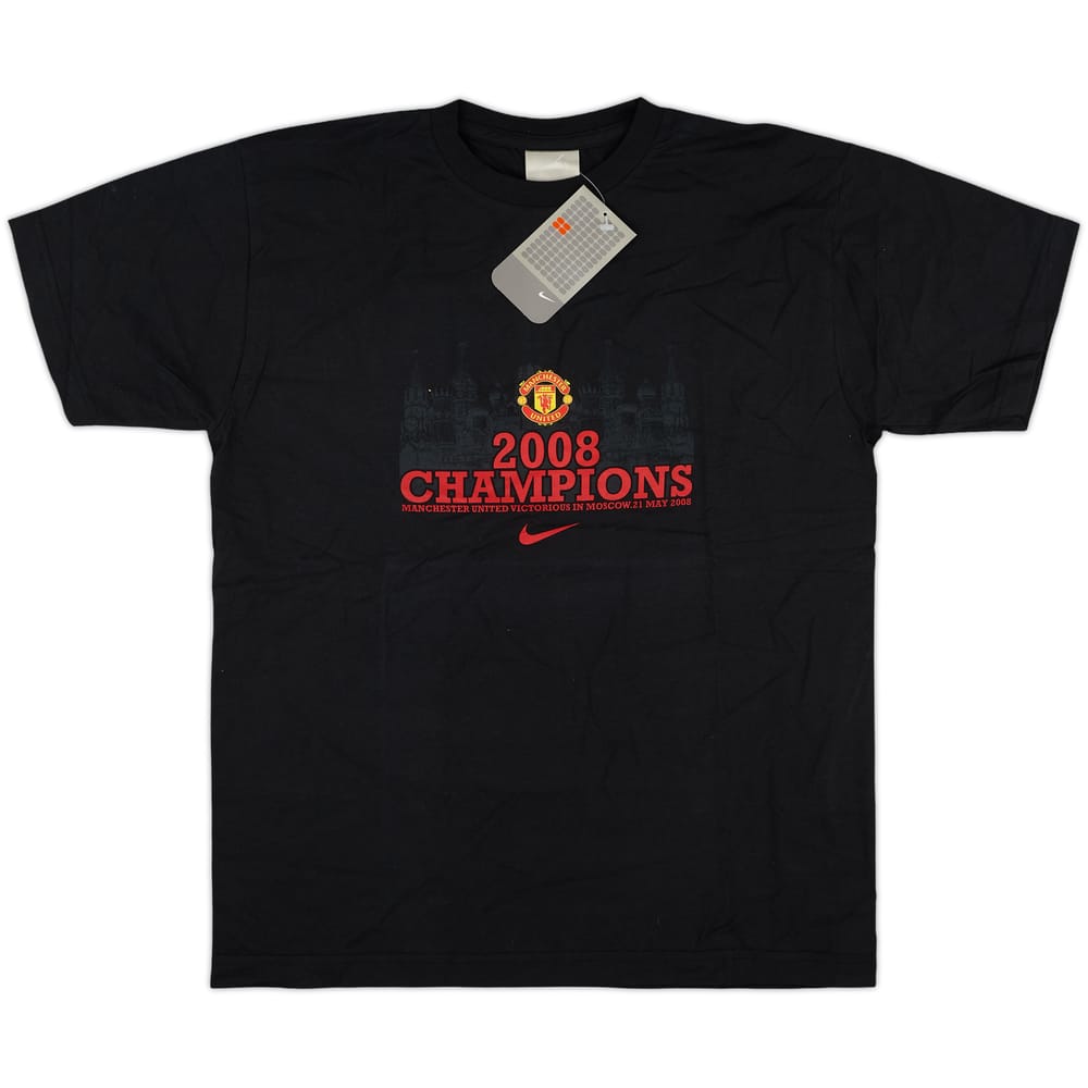 2008-09 Manchester United Nike '2008 Champions' Cotton Tee (XL)