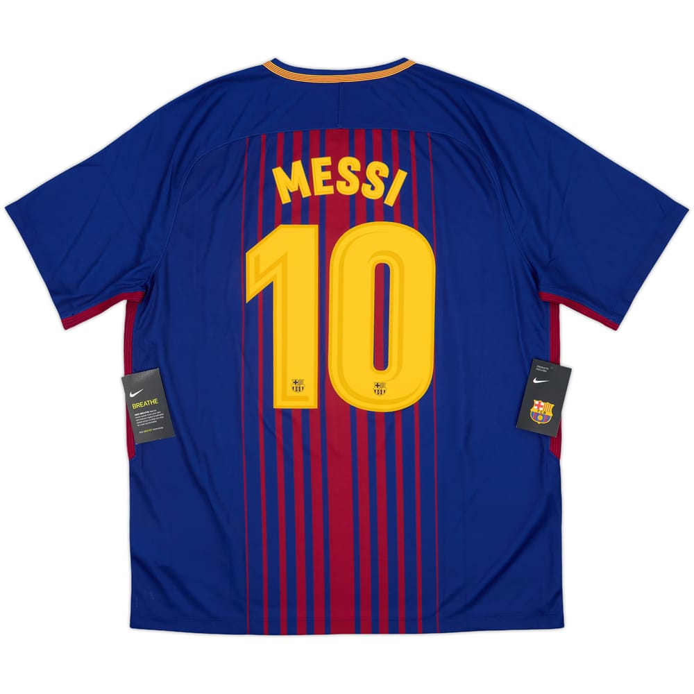 2017-18 Barcelona Home Shirt Messi #10 (XL)