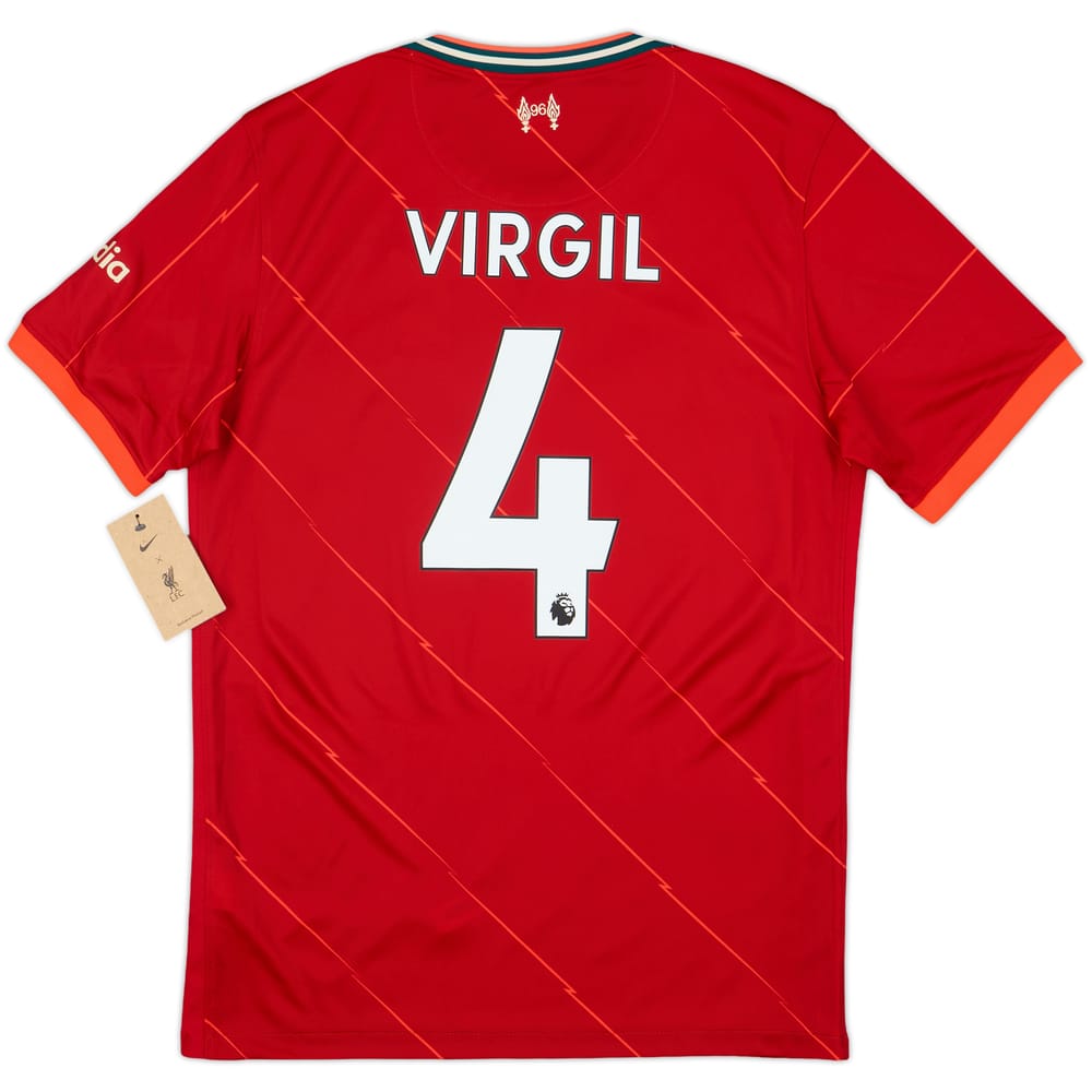 2021-22 Liverpool Home Shirt Virgil #4 (M)
