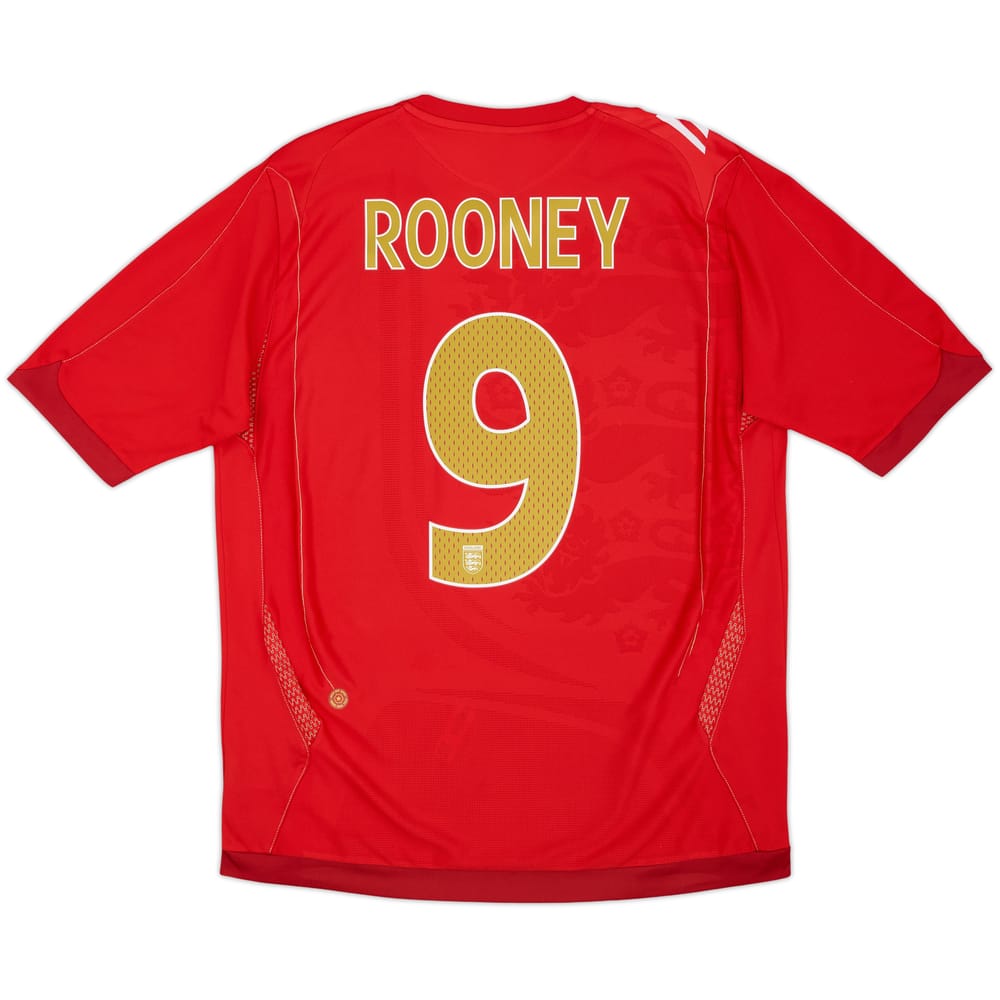 2006-08 England Away Shirt Rooney #9 - 6/10 - (L)