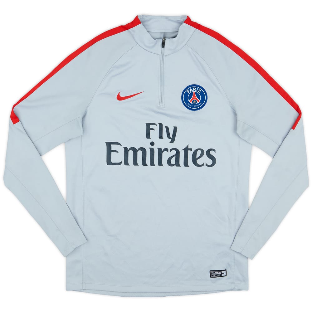 2017-18 Paris Saint-Germain Nike 1/4 Zip Training Top - 8/10 - (M)