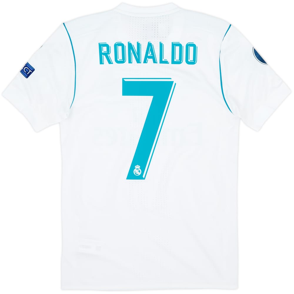 2017-18 Real Madrid Auténtica Camiseta Local Ronaldo #7 (S)