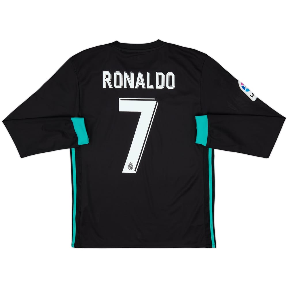 2017-18 Real Madrid Away L/S Shirt Ronaldo #7 (S)