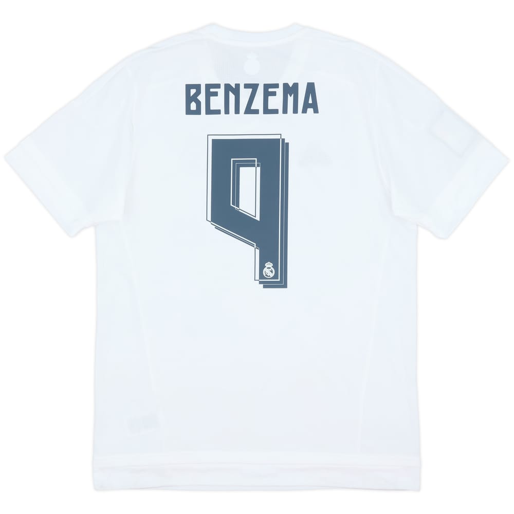 2015-16 Real Madrid Home Shirt Benzema #9 (L)