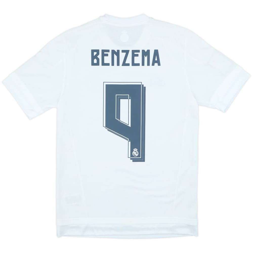 2015-16 Real Madrid Home Shirt Benzema #9 (S)