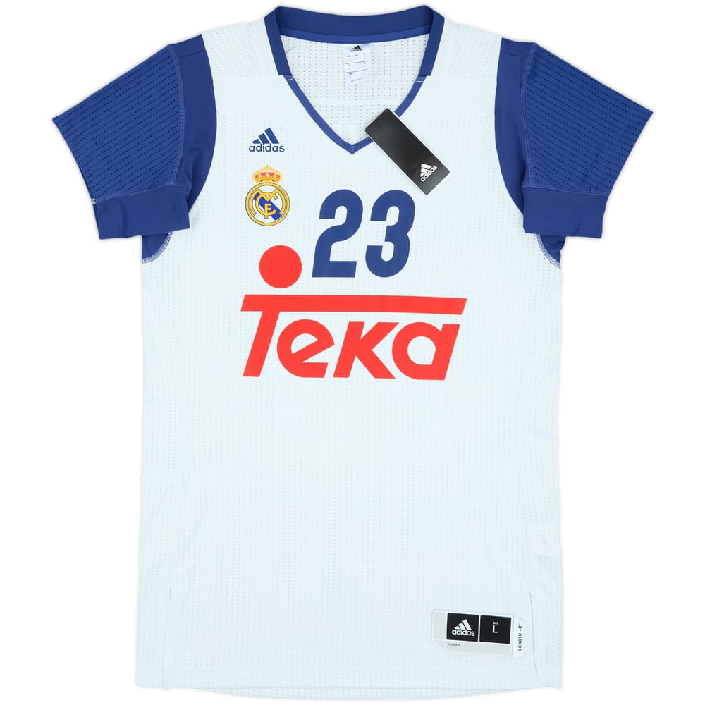2016-17 Real Madrid Baloncesto Llull #23 adidas Alternate Jersey (L)