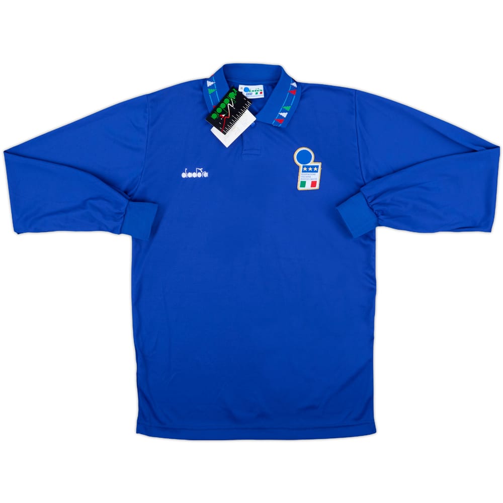 1992-93 Italy Home L/S Shirt (XL.Boys)