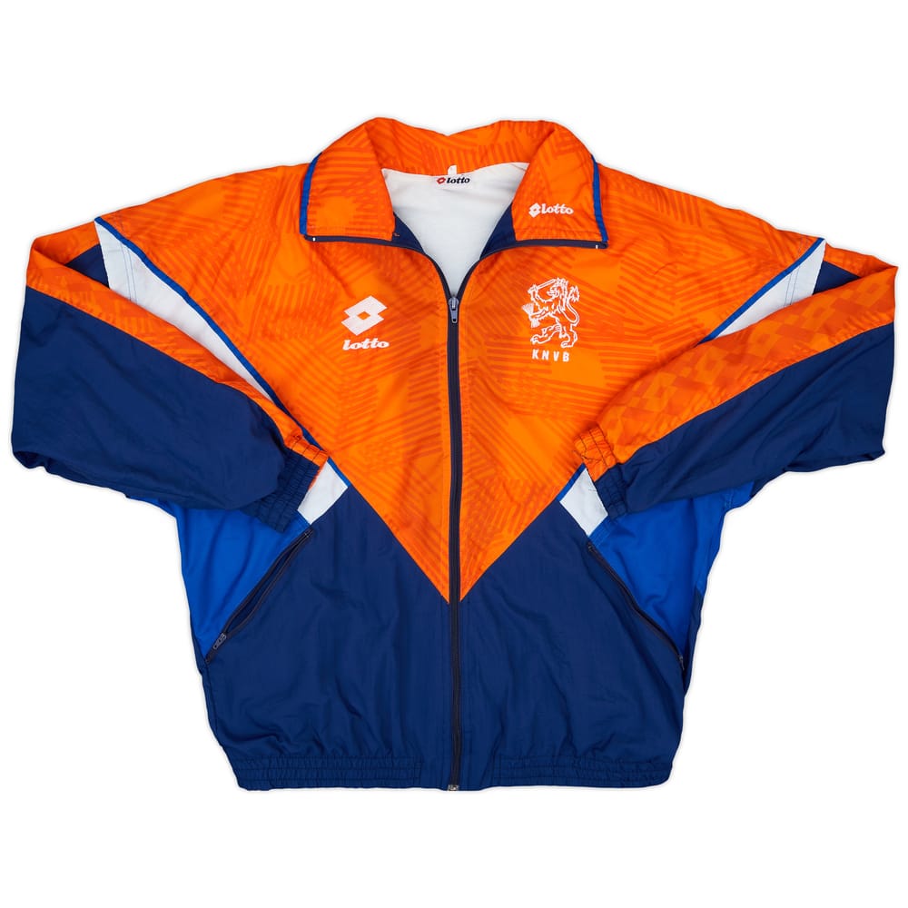 1992-94 Netherlands Player Issue Lotto Track Jacket - 8/10 - (L)