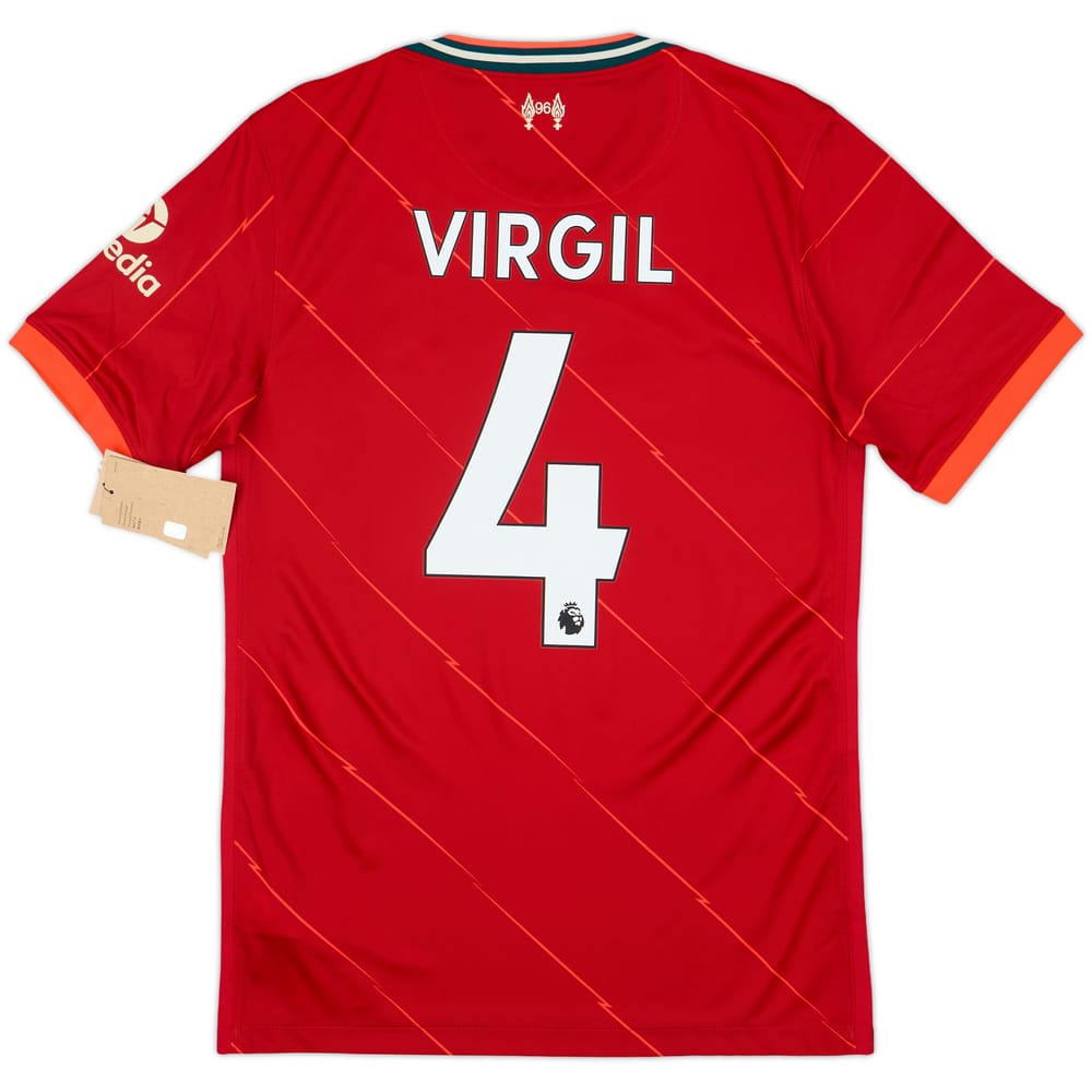 2021-22 Liverpool Home Shirt Virgil #4 (S)