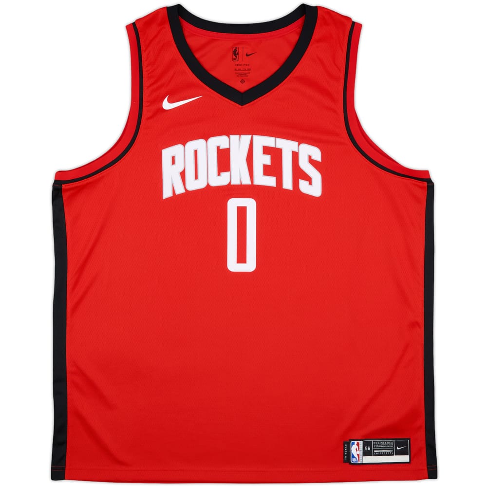 2021-25 Houston Rockets Green #0 Nike Swingman Away Jersey - 10/10 - (XXL)
