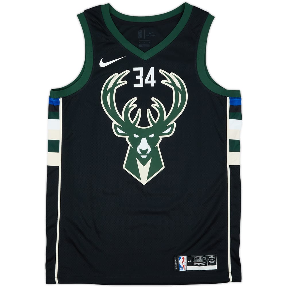 2017-19 Milwaukee Bucks Antetokounmpo #34 Nike Swingman Alternate Jersey - 7/10 - (M)