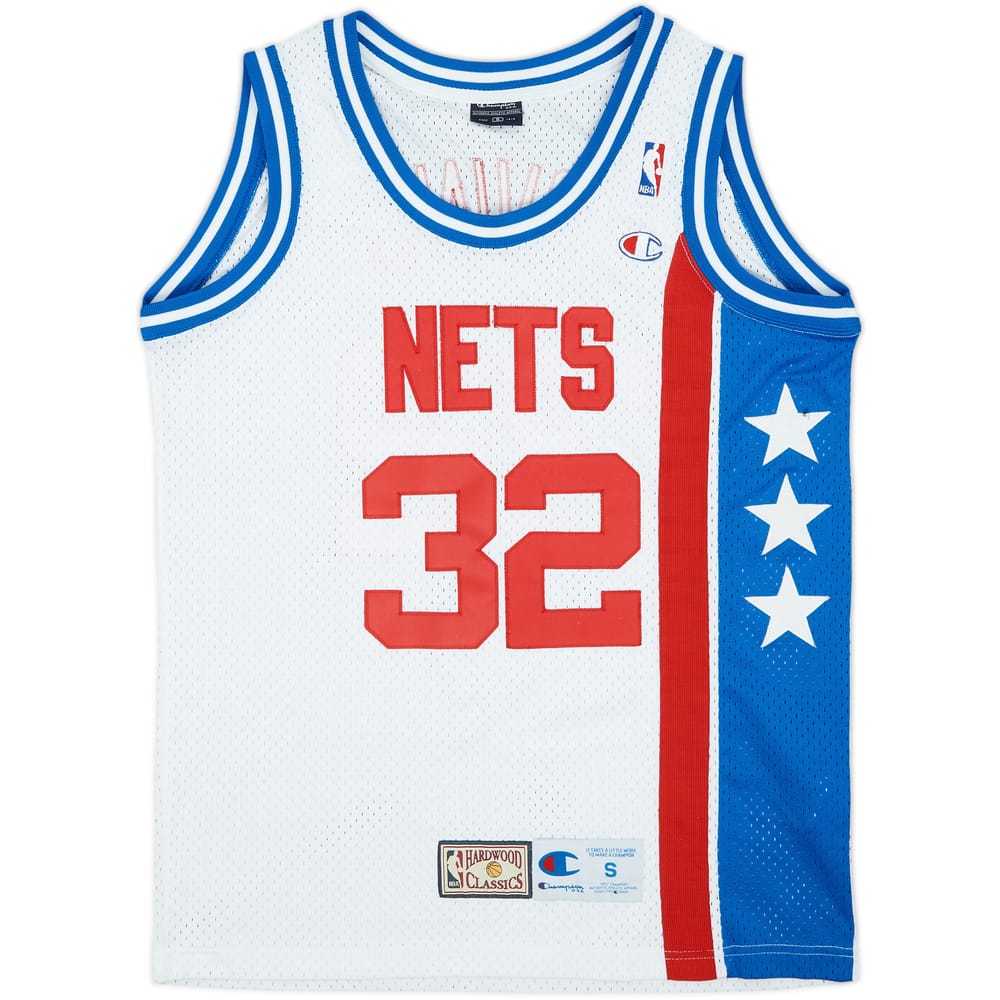 1973-76 New York Nets Erving #32 Champion Hardwood Classics Home Jersey - 8/10 - (S)