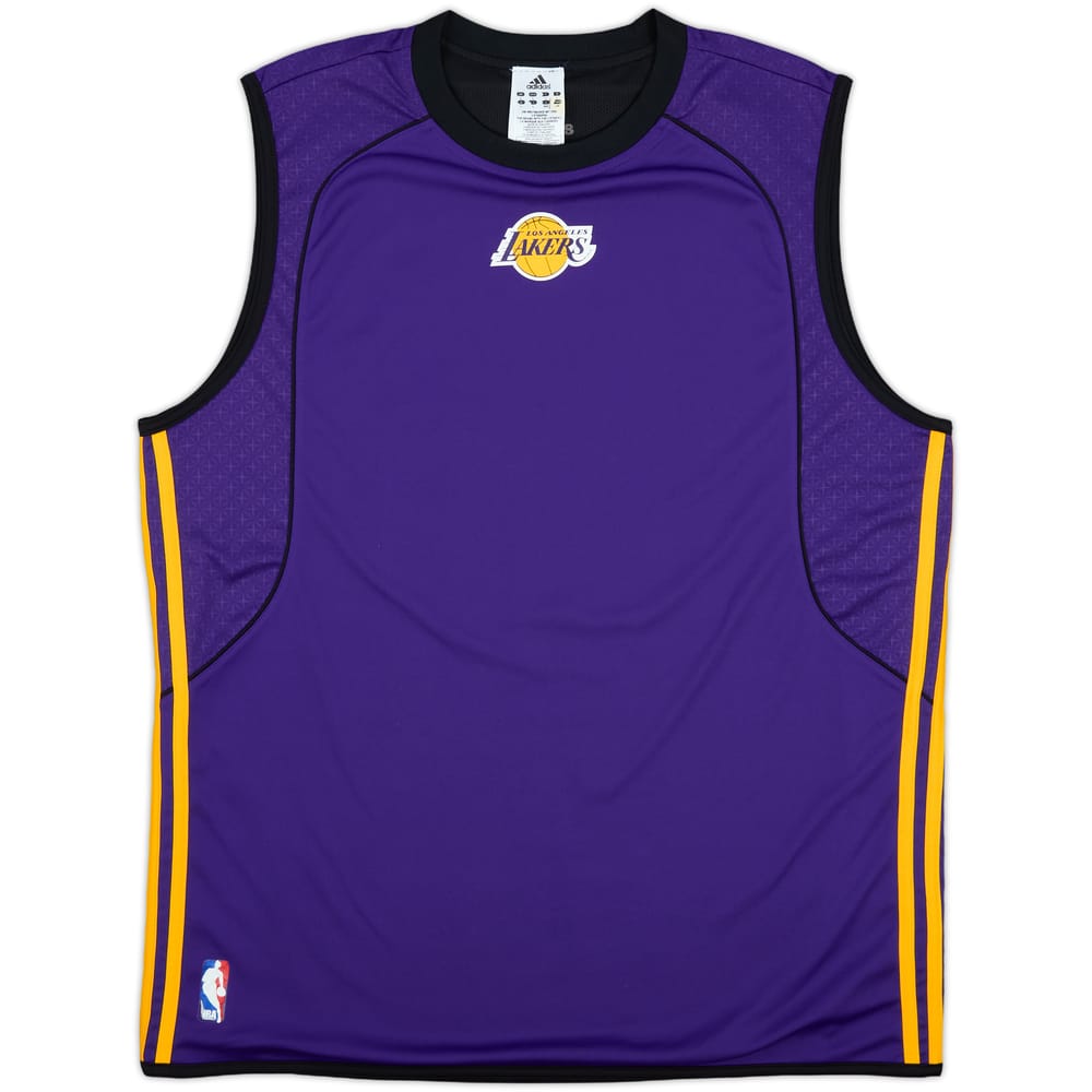 2009-10 LA Lakers adidas Reversible Training Jersey - 7/10 - (L)