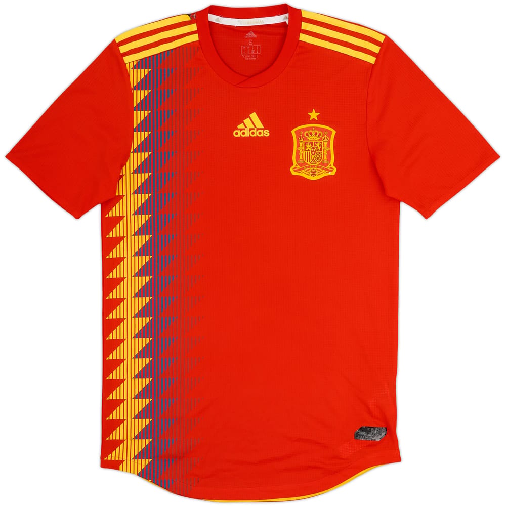 2018-19 Spain Authentic Home Shirt - 8/10 - (S)