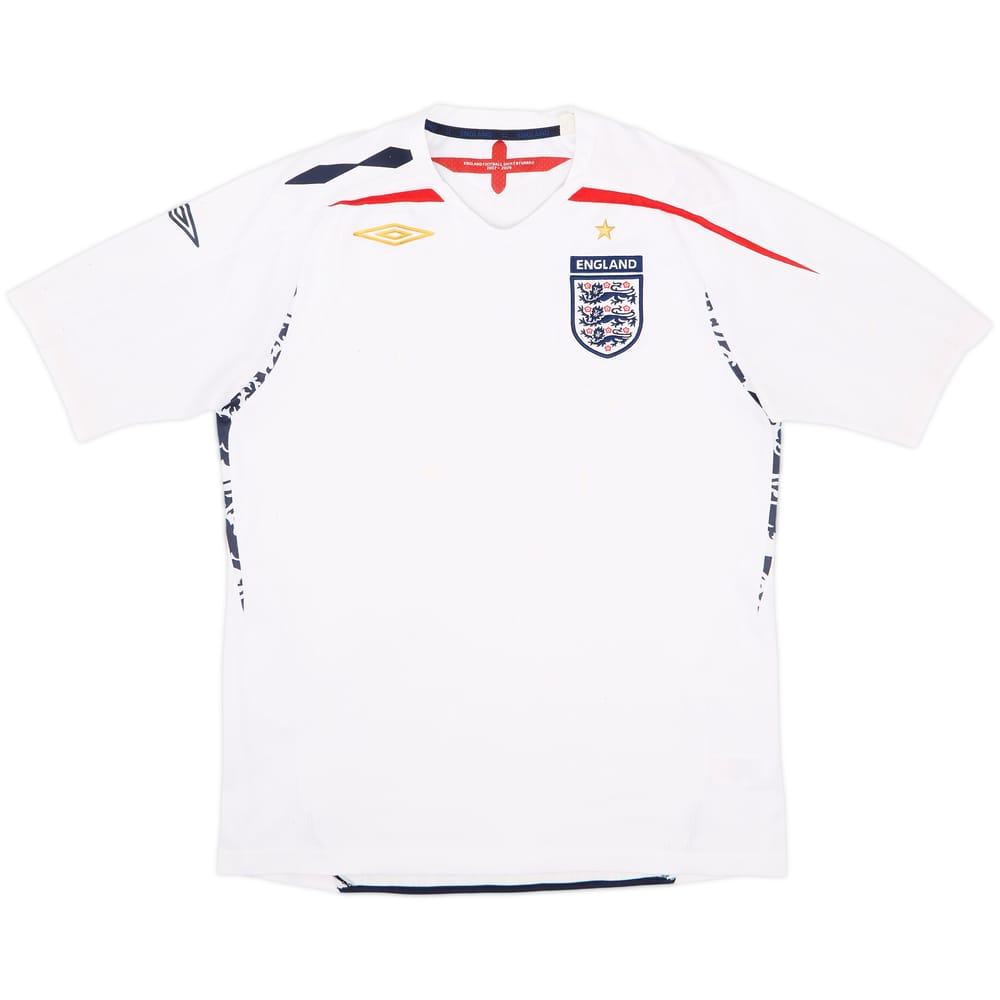 2007-09 Inglaterra Camiseta Local - 4/10 - (L)