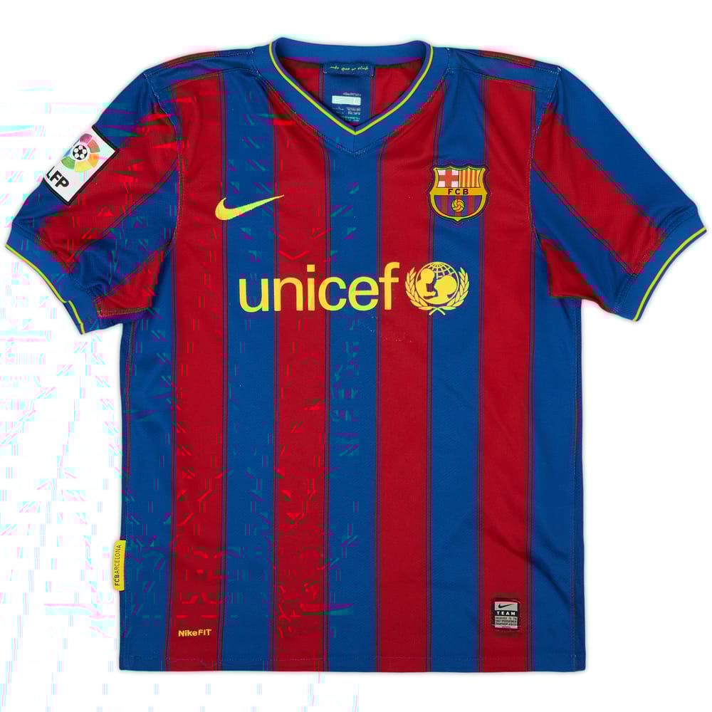 2009-10 Barcelona Home Shirt - 7/10 - (L.Boys)