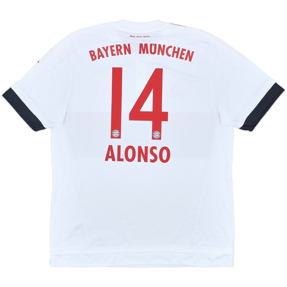 2015-16 Bayern Munich Away Shirt Alonso #14 (XL)