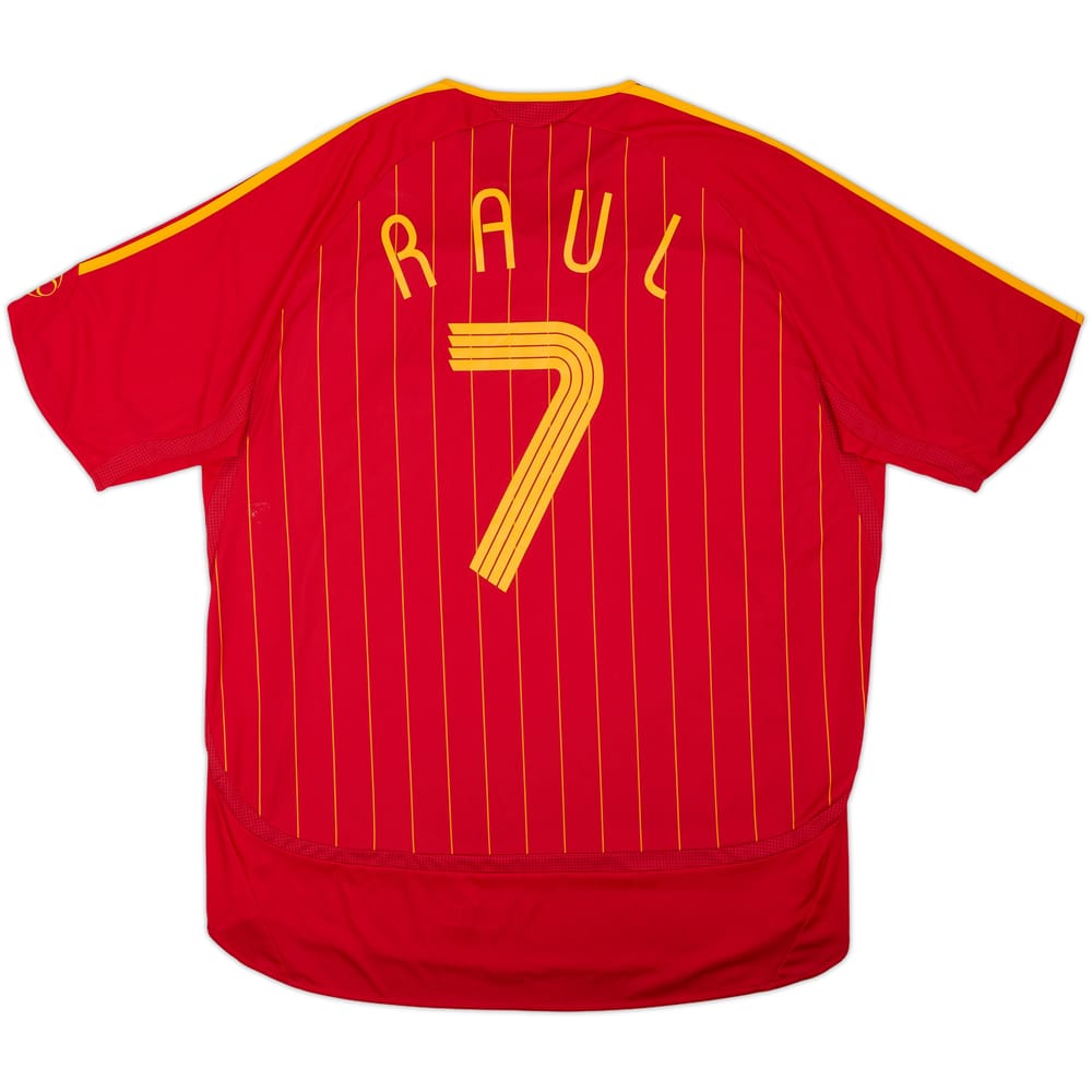 2006-08 Spain Home Shirt Raul #7 - 7/10 - (XXL)