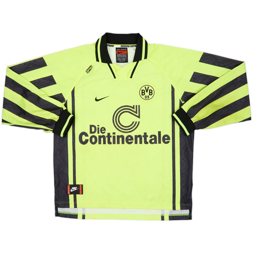 1996-97 Borussia Dortmund Home L/S Shirt - 8/10 - (XL)