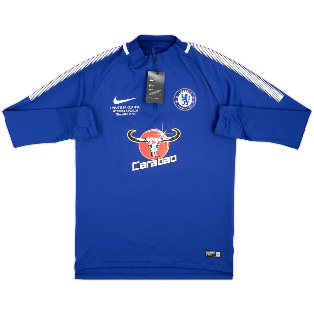2018 Chelsea Staff Issue FA Cup Final 1/4 Zip Top (M)